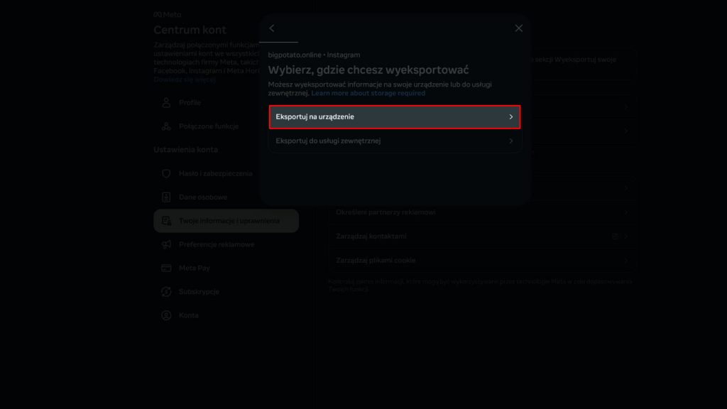Jak pobrać listę obserwujących i obserwowanych na Instagramie Krok-8